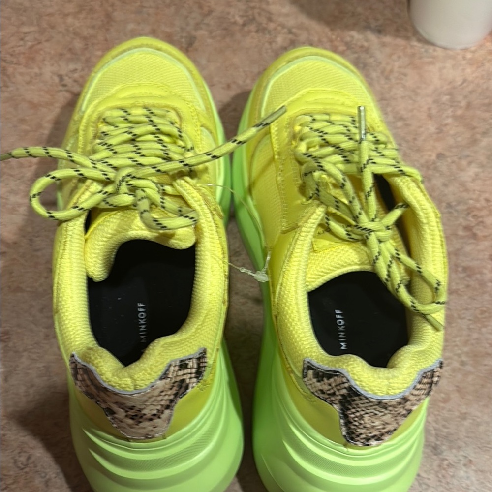 Rebecca Minkoff Neon Yellow Sneakers